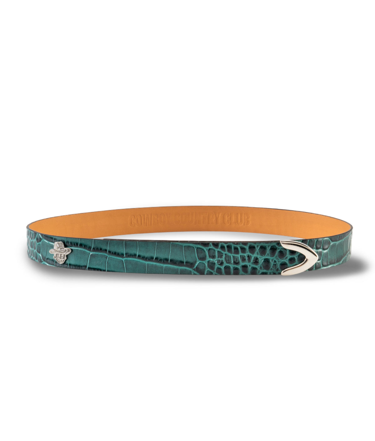 Rebolf x Balteus cinturó de velcro “Croco Green”