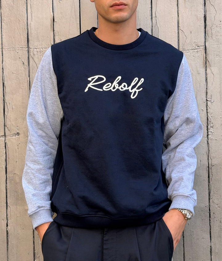 Navy Crew Sweater