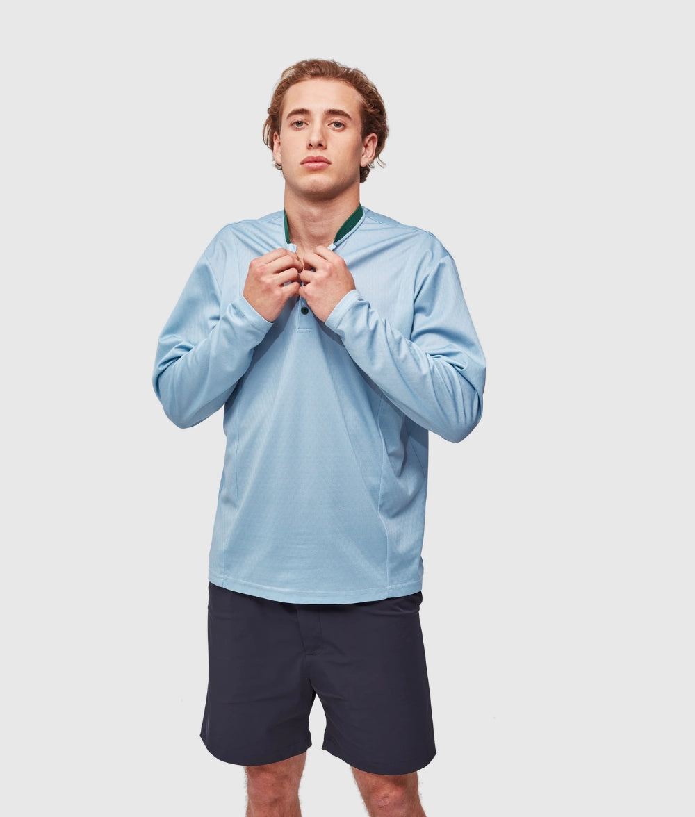 LONG SLEEVE ICE BLADE POLO