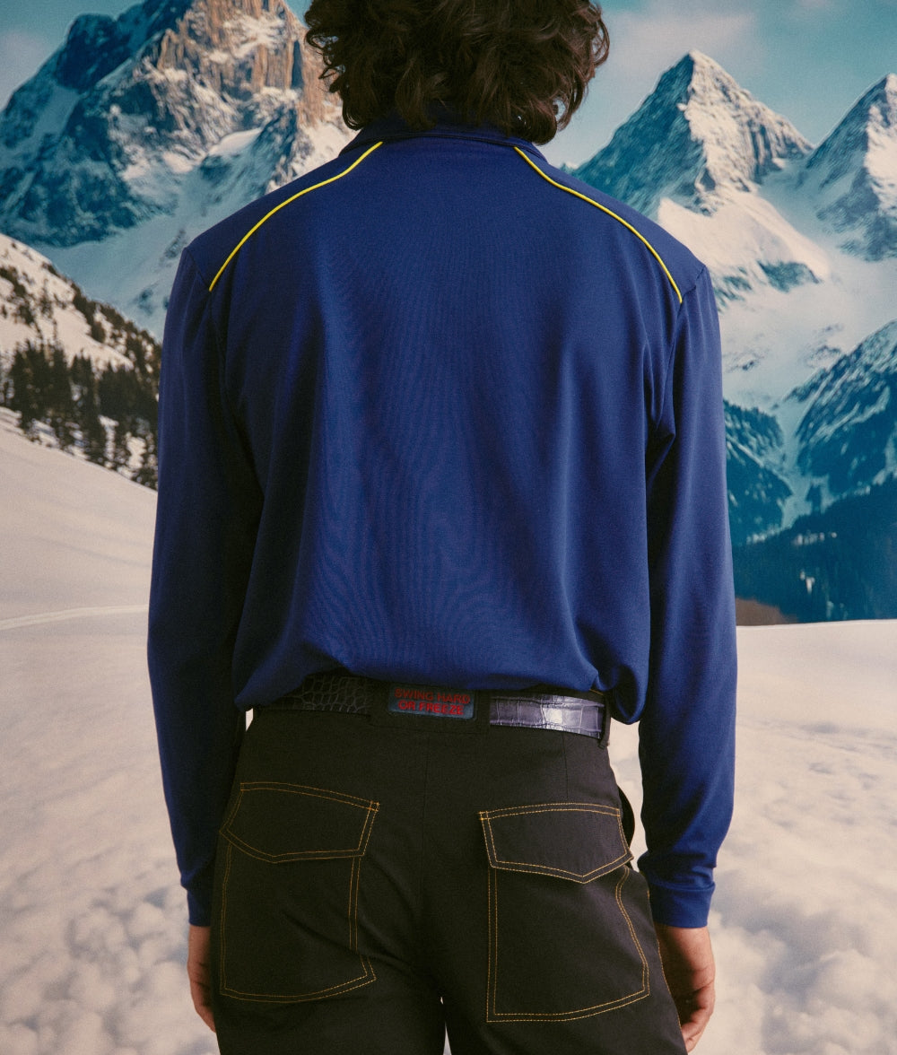 POLO DE MANGA LARGA DEL EQUIPO DE GOLF DE INVIERNO