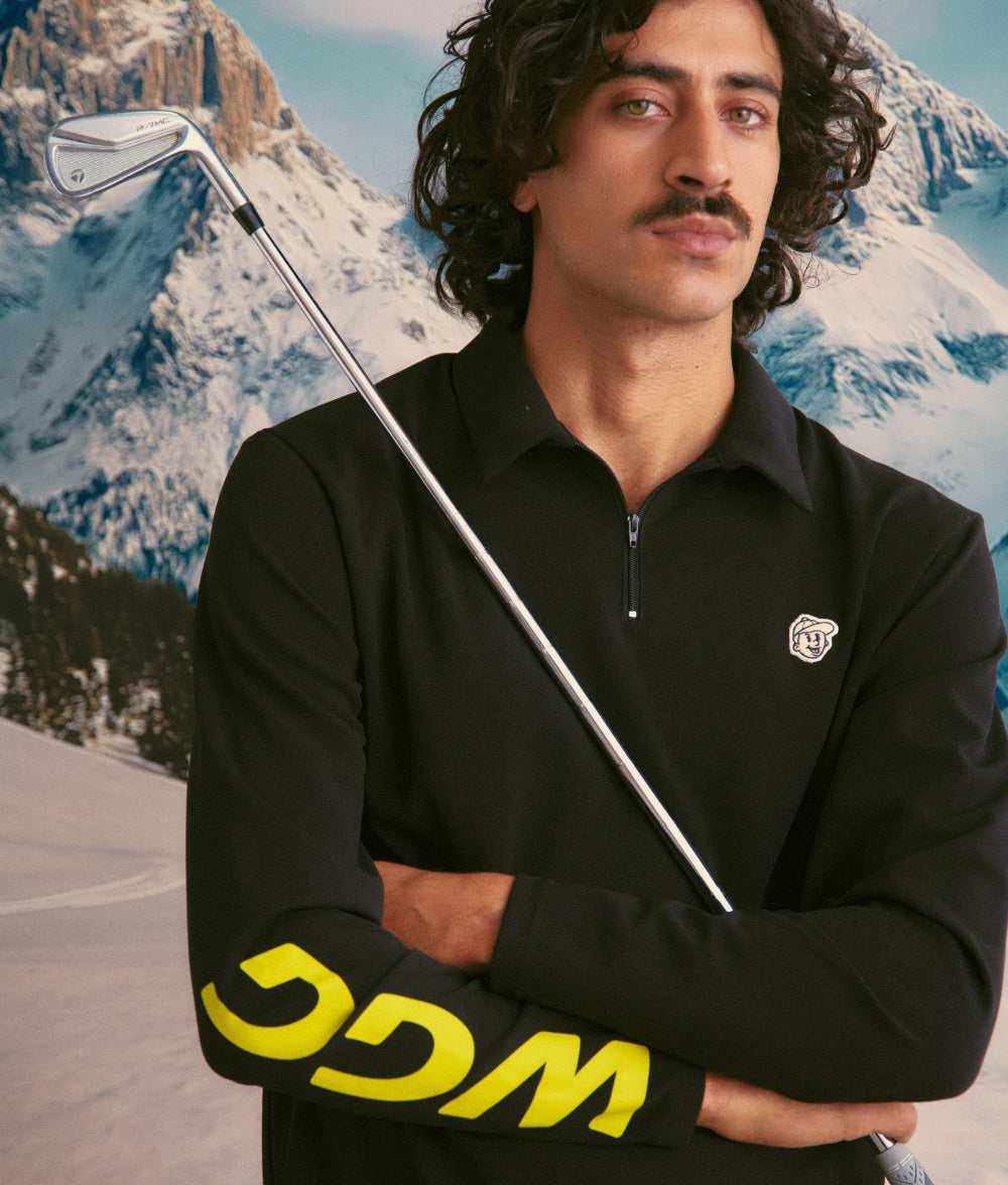 Camiseta negra de manga larga WGG