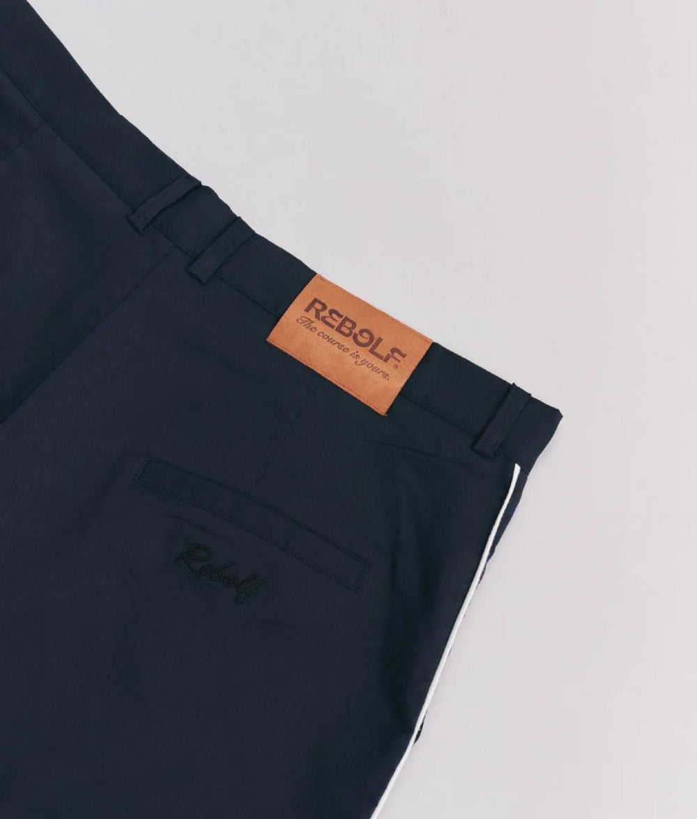 Pleated Navy Pants
