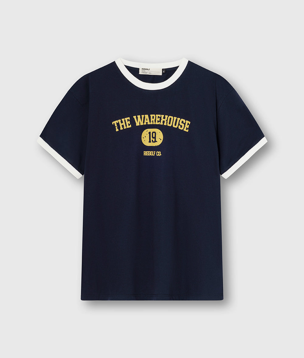 Warehouse Navy Tee
