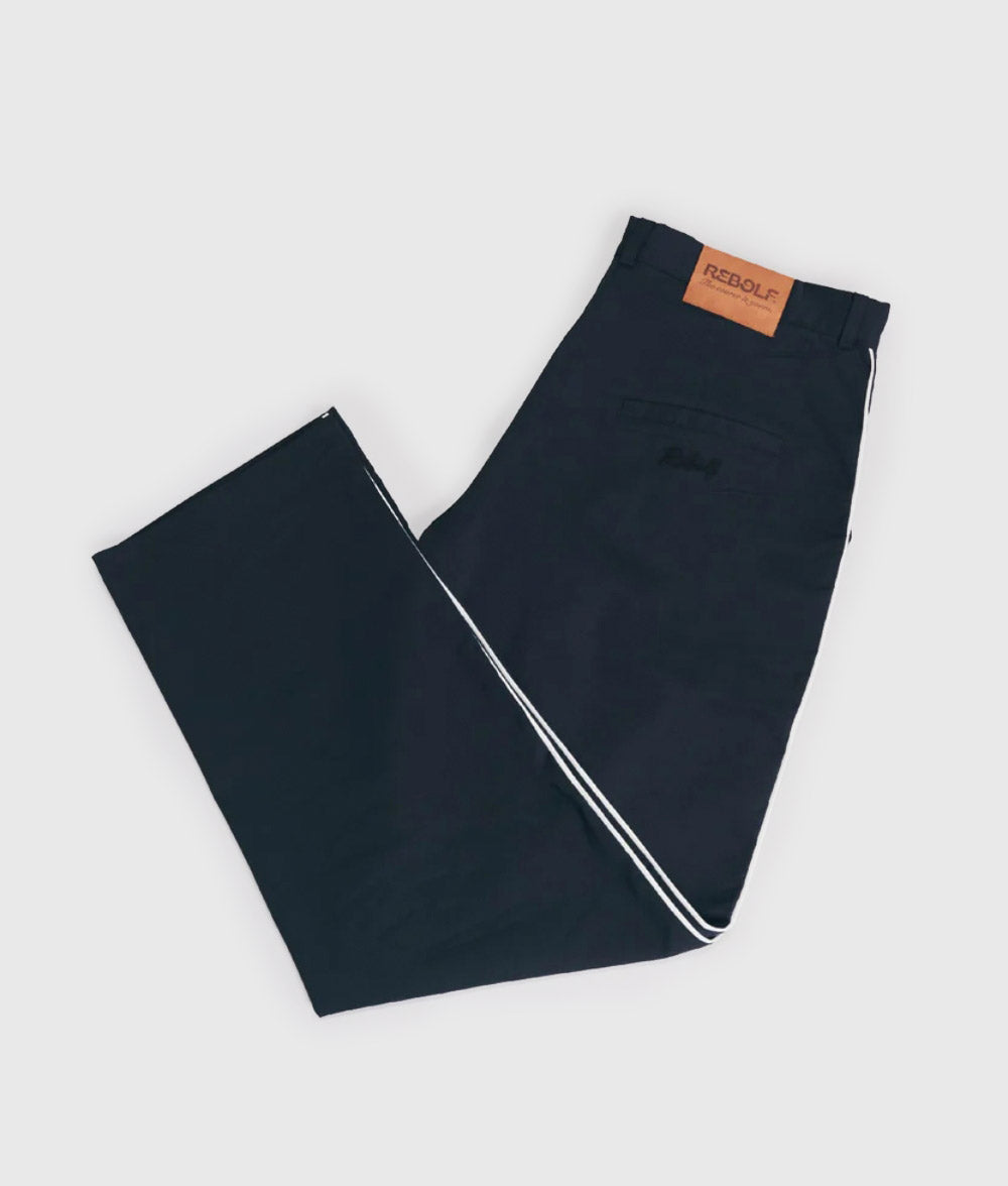 Pleated Navy Pants