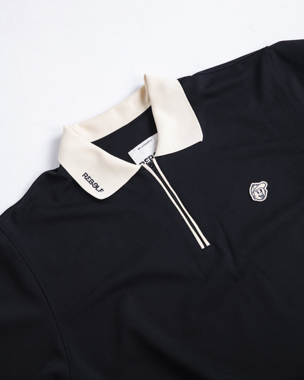 LE ZIPPER BLACK POLO