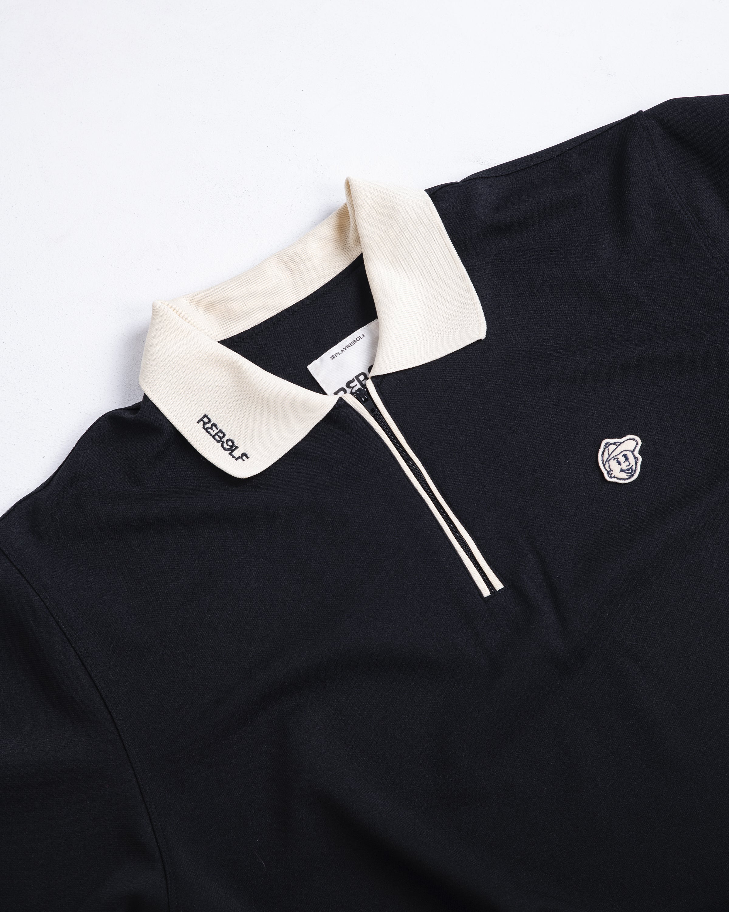 LE ZIPPER BLACK POLO