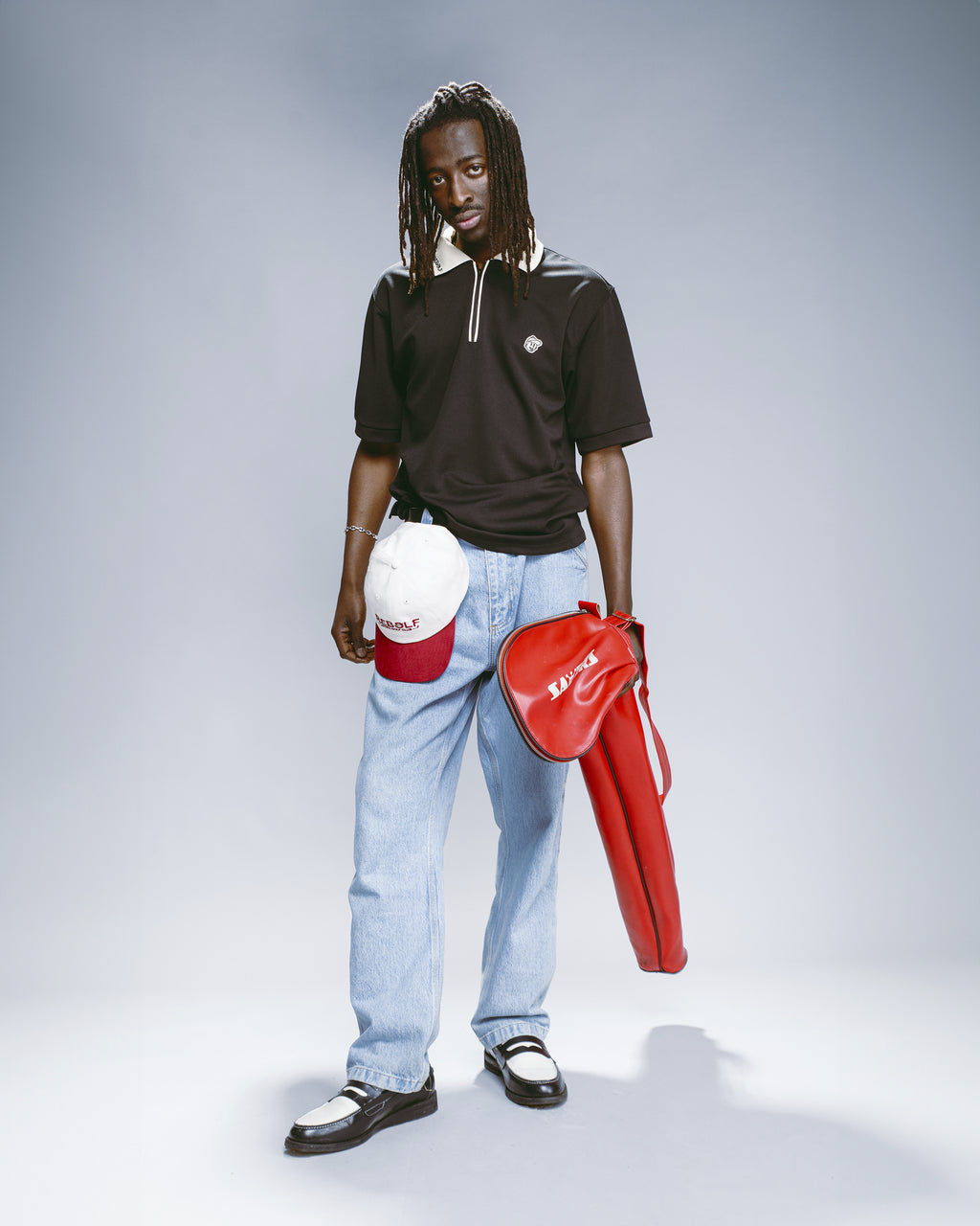 LE ZIPPER BLACK POLO