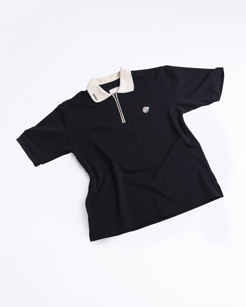 LE ZIPPER BLACK POLO