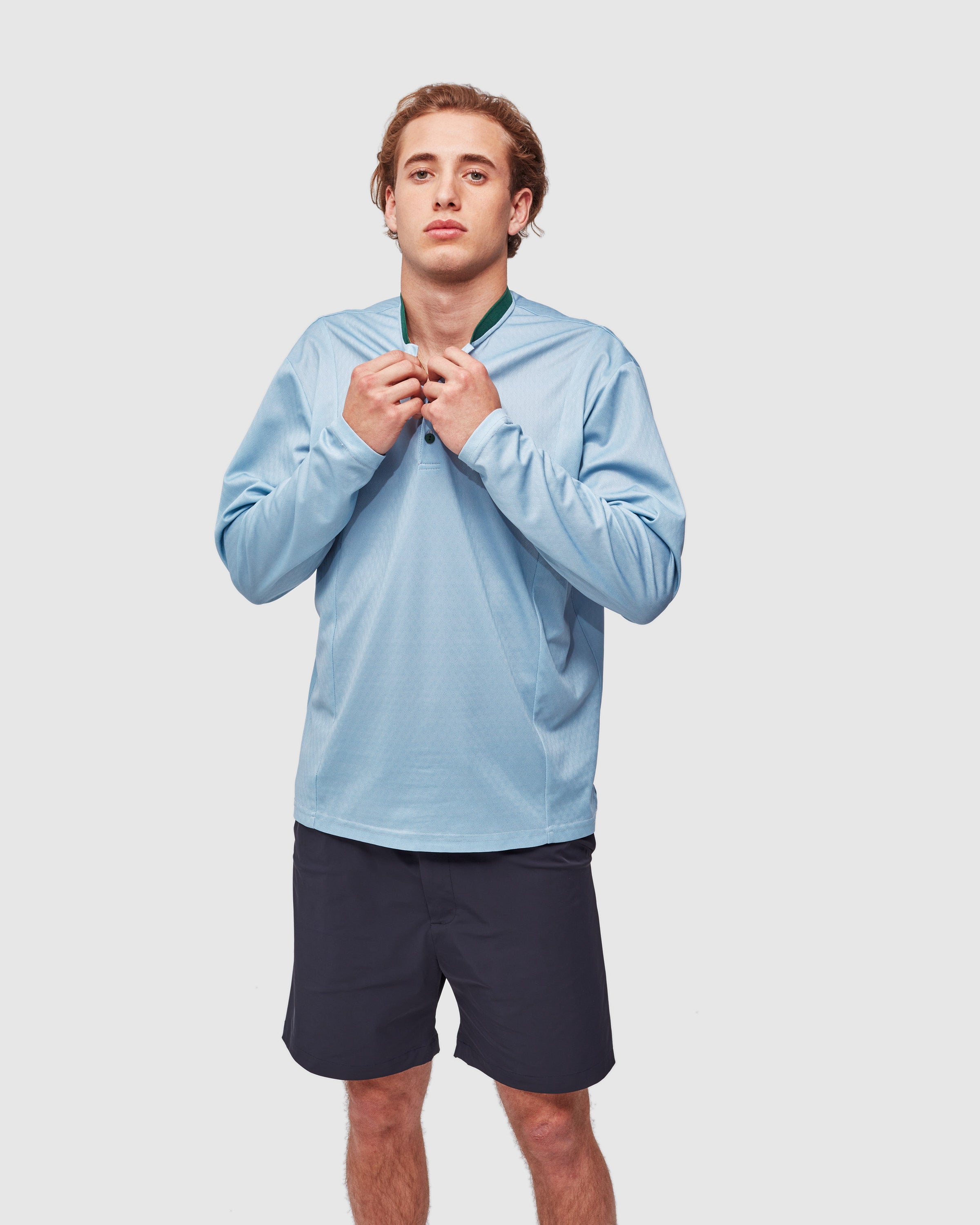 LONG SLEEVE ICE BLADE POLO